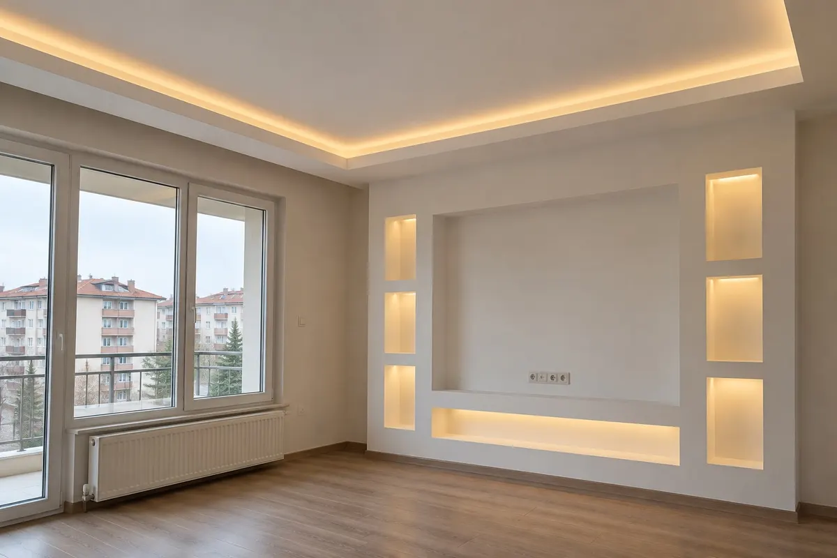 Örnek görsel: Alçıpan Uygulamaları, uygulama sonrası